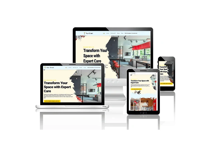 Landing page mockup